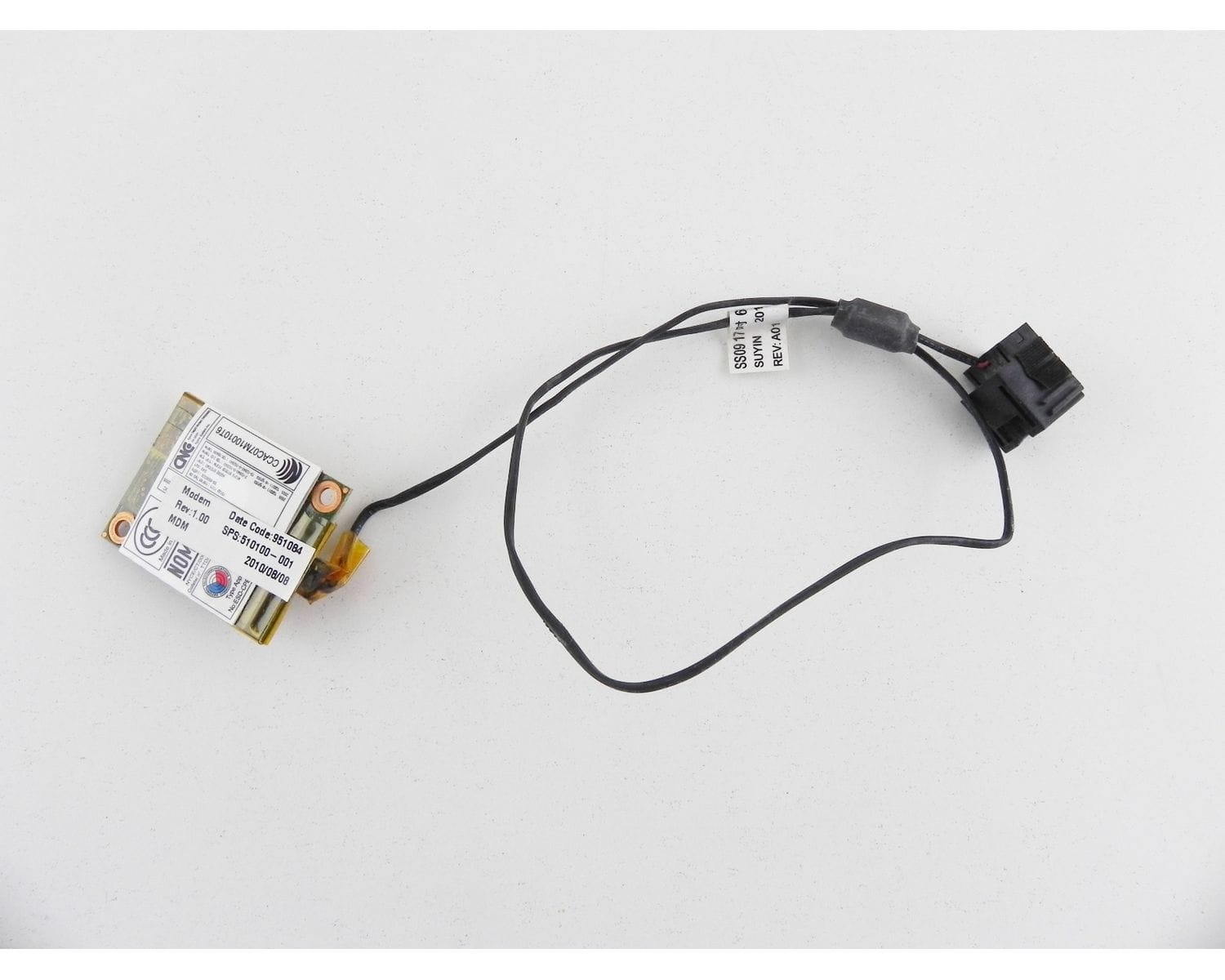 HP 620 625 Модем плата с  LAN Port кабелем 506839-001