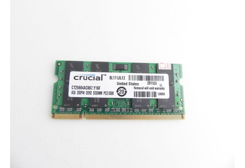 Оперативная память 4 ГБ 1 шт. Crucial CT51264AC667
