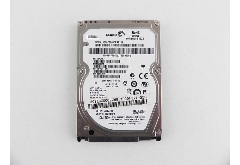 Seagate Momentus ST9500325AS 500GB 2.5" SATA HDD жесткий диск рабочий