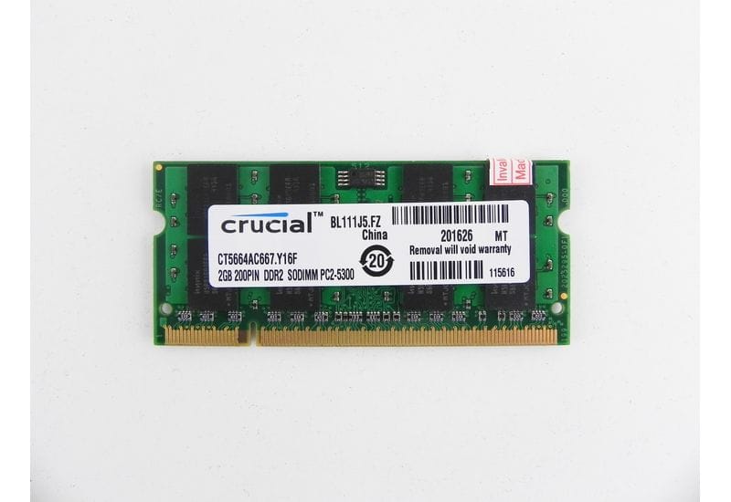Оперативная память 2 ГБ 1 шт. Crucial CT25664AC667