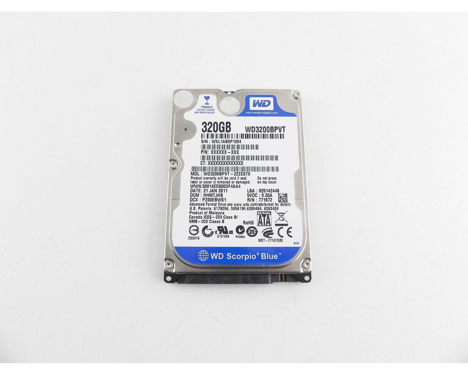 Купить Western Digital WD3200BPVT 320GB 2.5