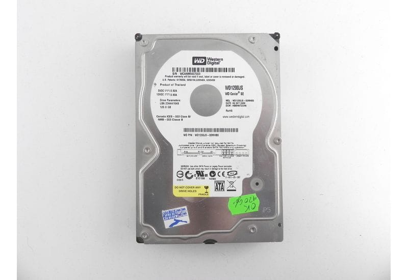 Western Digital WD1200JS-00MHB0S 120GB 3.5 SATA жесткий диск HDD Рабочий