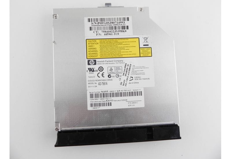 HP Compaq 6820s SATA DVD привод с панелькой 445961-TC0