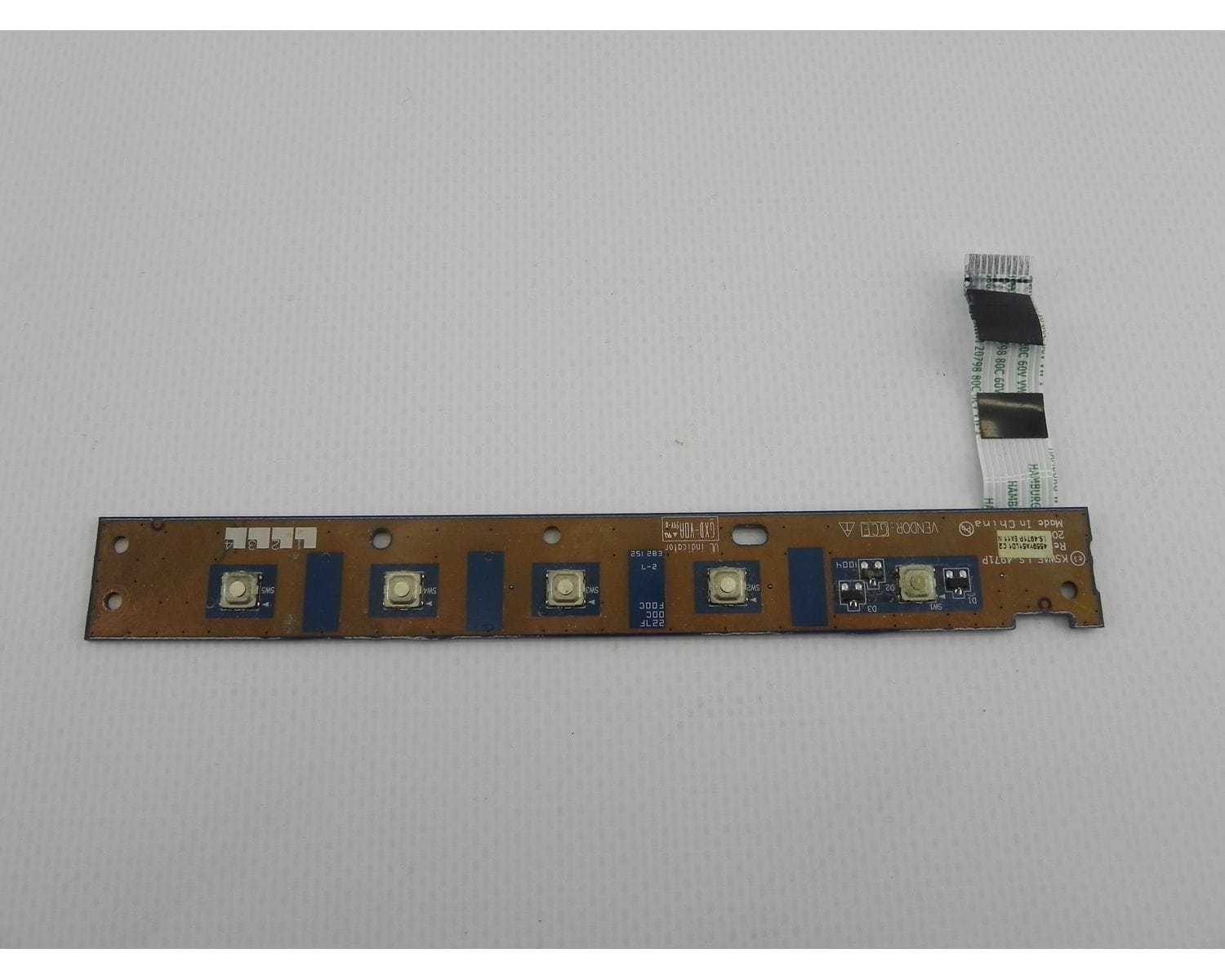 Toshiba SATELLITE L550-12D плата индикации и кнопок включения и медиа с кабелем LS-4971P