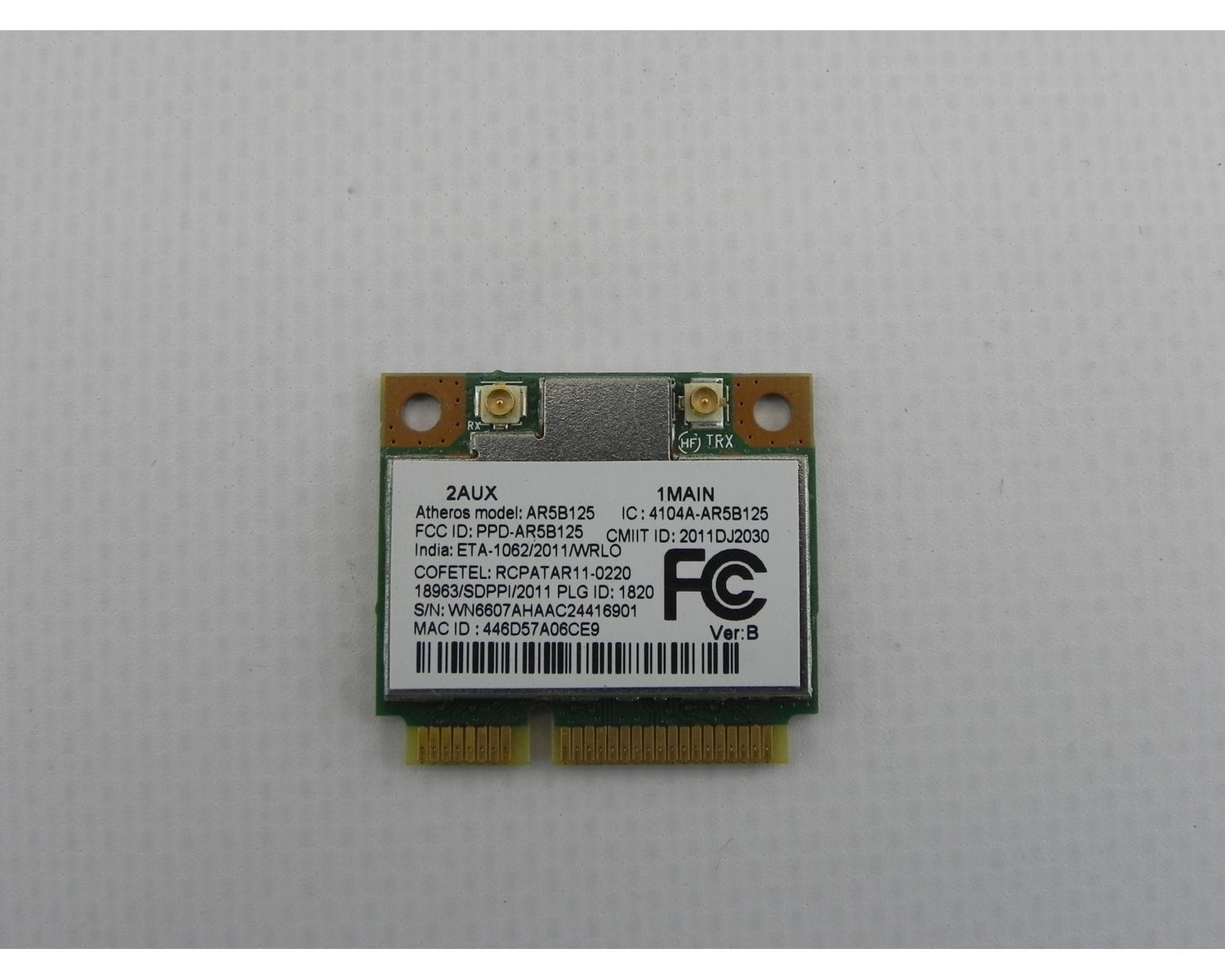 Packard Bell P5WS5 15.6" WiFi WLAN Wireless карта Atheros AR5B125