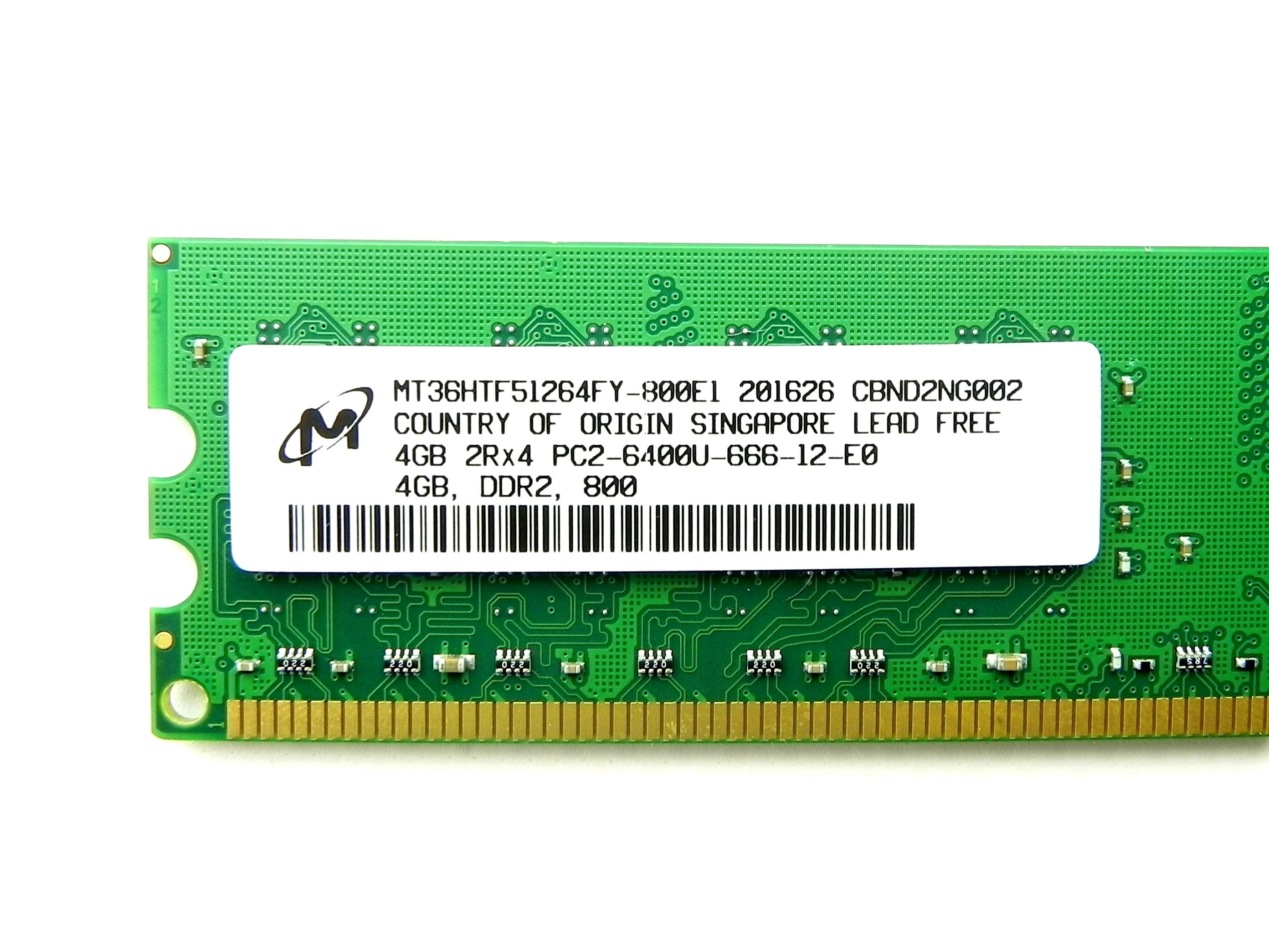 Купить Модуль памяти Модуль памяти Micron DDR2 4GB 2Rx4 PC2-6400U-666 ...