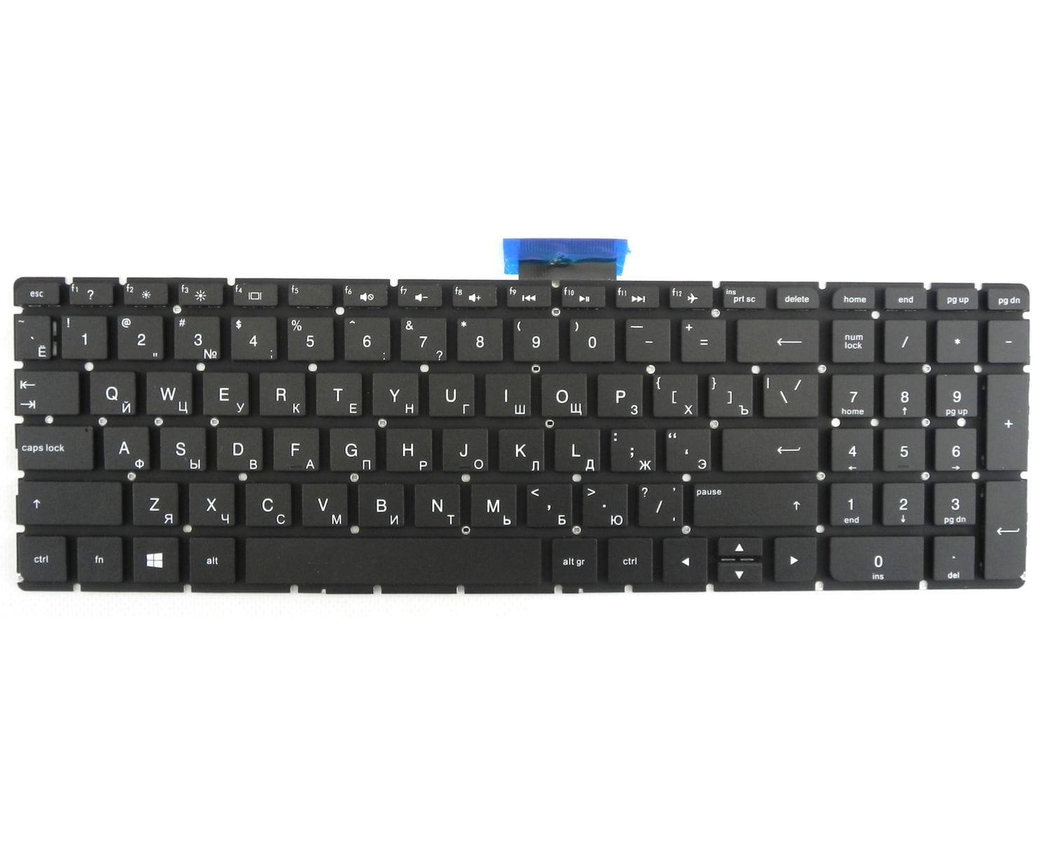 Новая Клавиатура для HP Pavilion 15-ab, 15-ab000ur, 15-ab147ur, 15-ab500ur, 15-au, черная без рамки RU