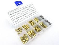 Набор креплений для материнских плат (латунные винты-стойки/проставки, винты, гайки), М2.5