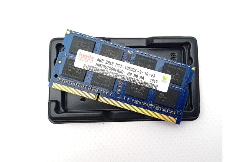 Оперативная память Hynix DDR3 8 ГБ 2Rx8 PC3-10600S-09-10-F3 SO-DIMM HMT351S6BFR8C-H9 -1 шт. 