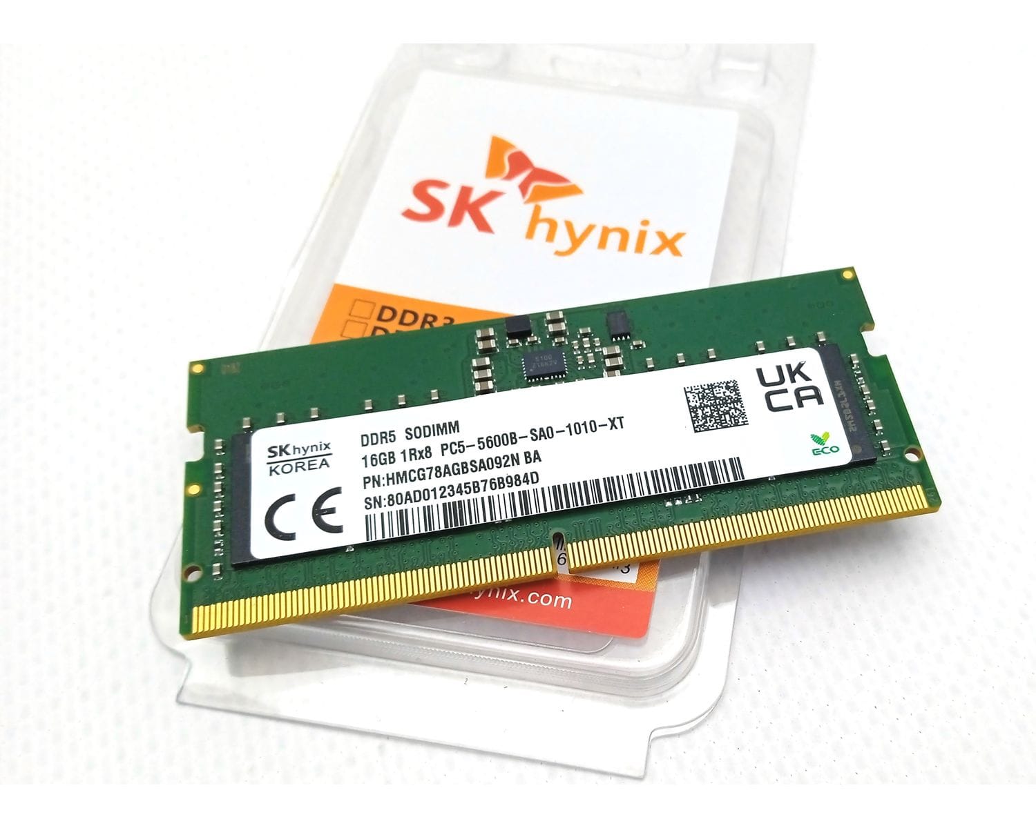 Купить Оперативная память SK Hynix DDR5 16Gb 1Rx8 PC5-5600B SO