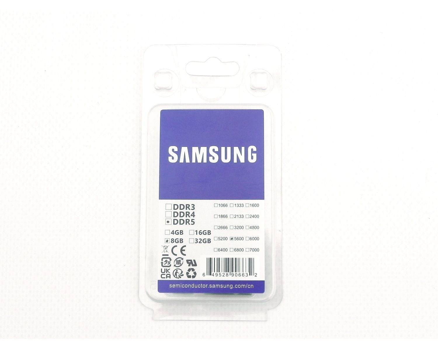 Купить Оперативная память Samsung DDR5 8Gb 1Rx16 PC5-5600B SO-DIMM