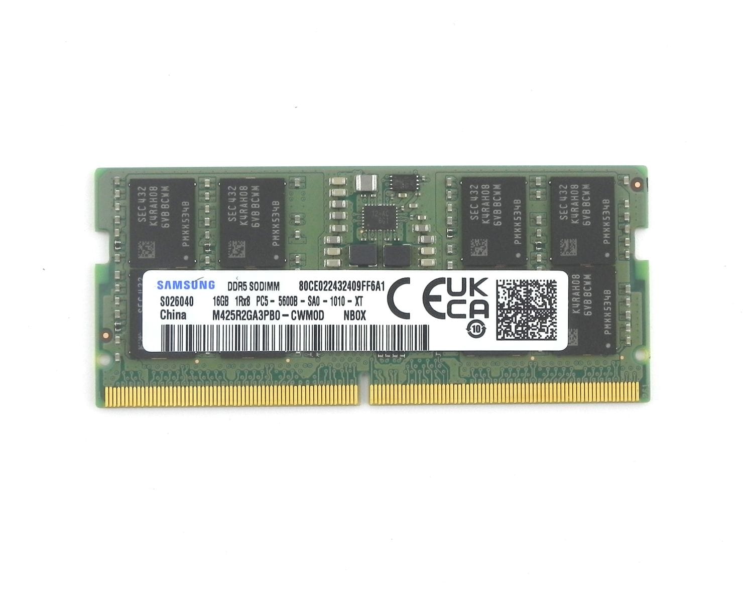 Купить Оперативная память Samsung DDR5 16Gb 1Rx8 PC5-5600B SO-DIMM