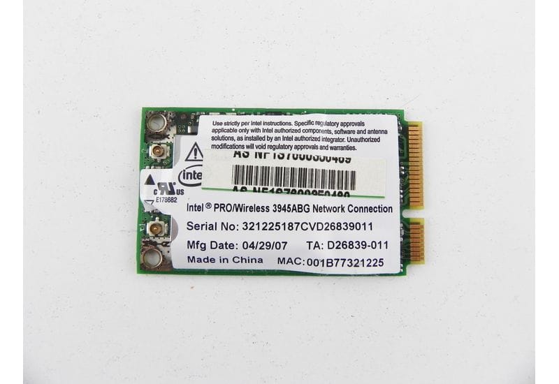 ASUS Z53S Mini PCI Wireless WiFi карта 3945ABG 0151-06-2198