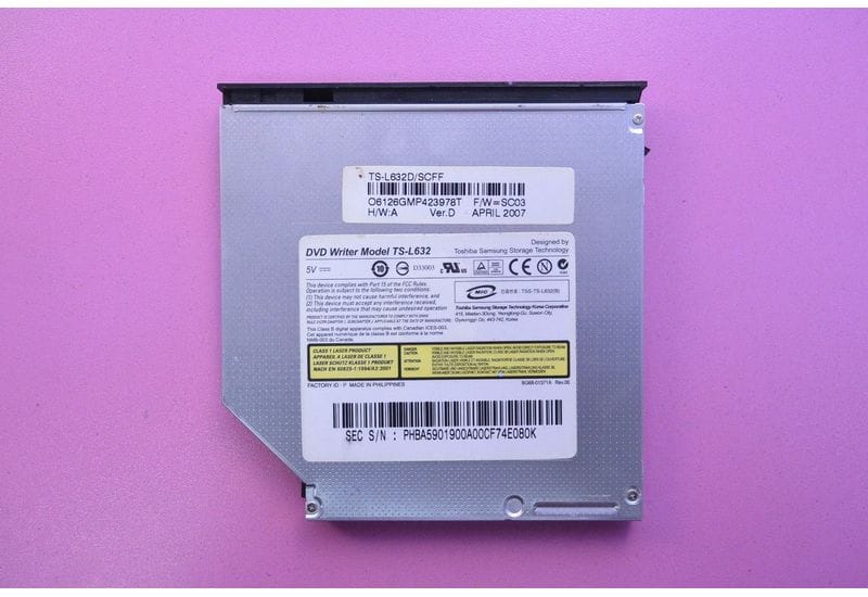 Samsung NP-Q45 DVD привод с панелькой TS-L632