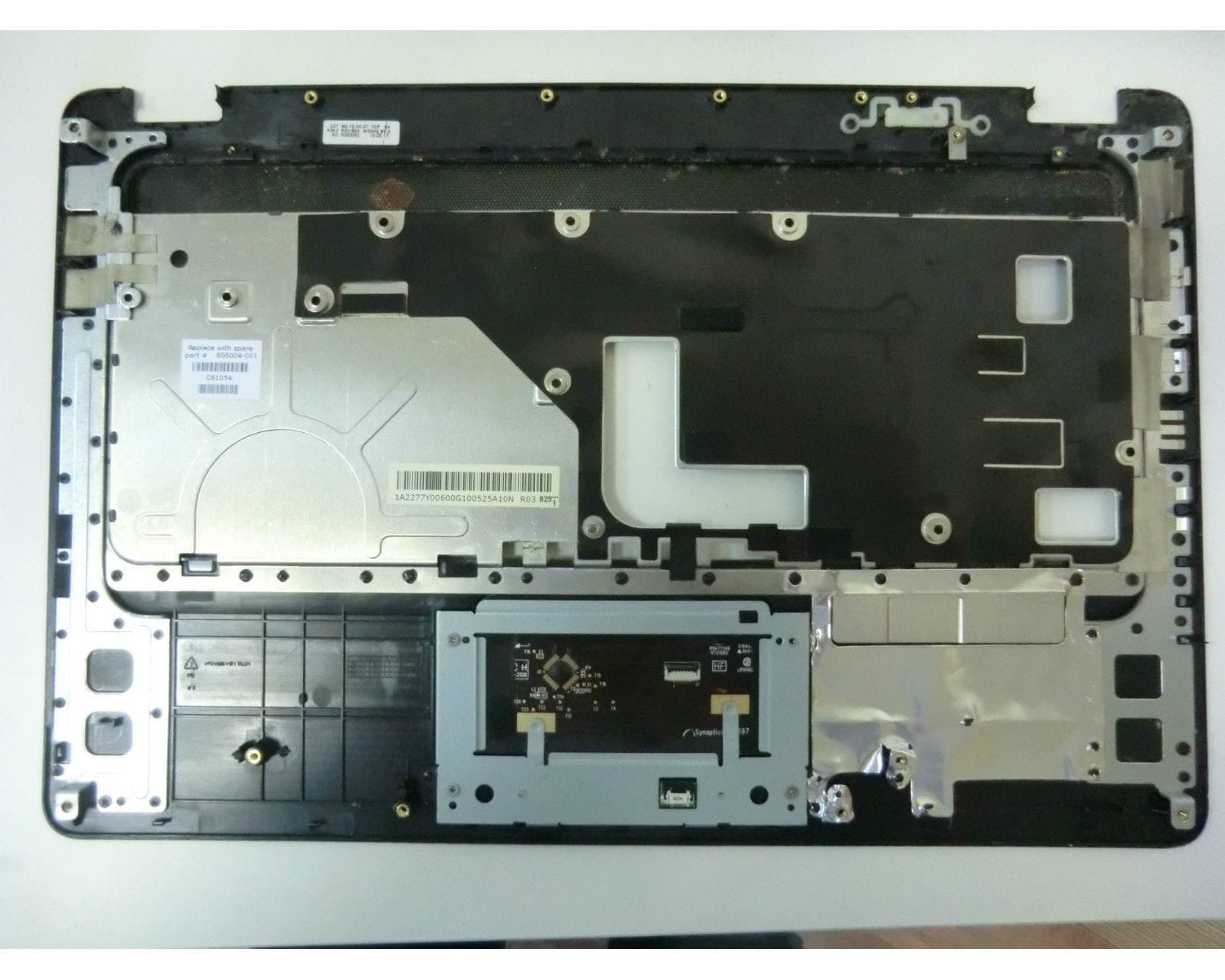 HP Compaq CQ62 Крышка Палмрест, Тачпад без клавиатуры (цвет черный) 606004-001