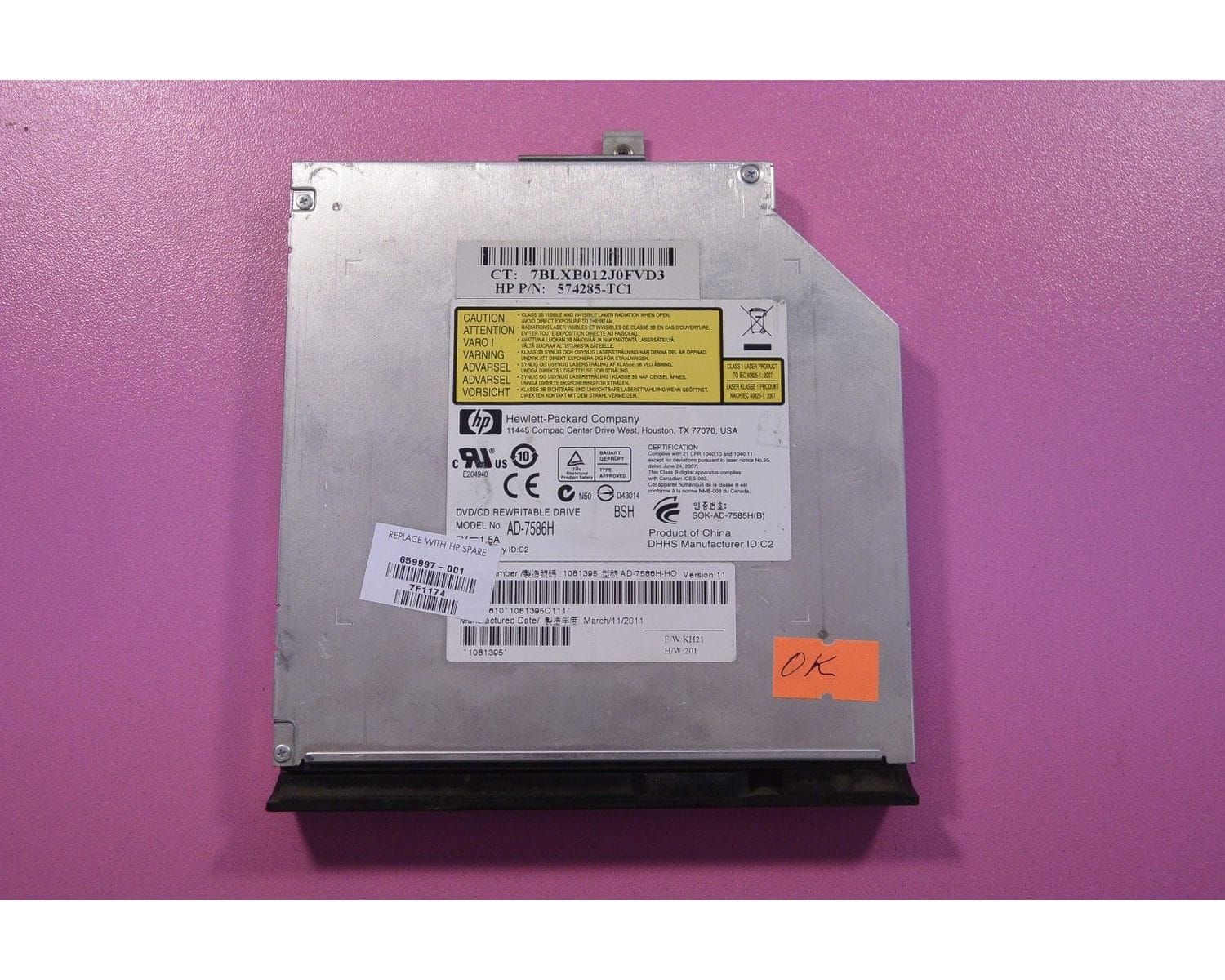 Samsung NP-R560 DVD привод с панелькой AD-7586H