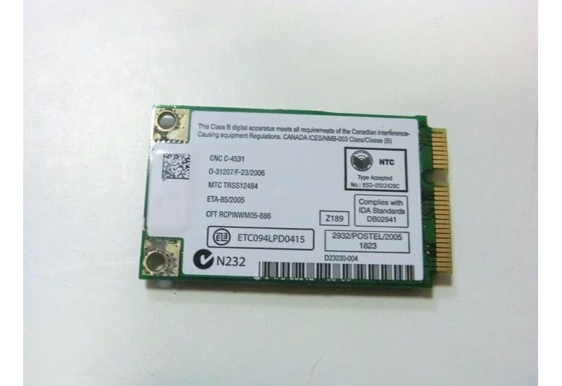 ASUS A7SV Mini PCI Wireless WiFi Card
