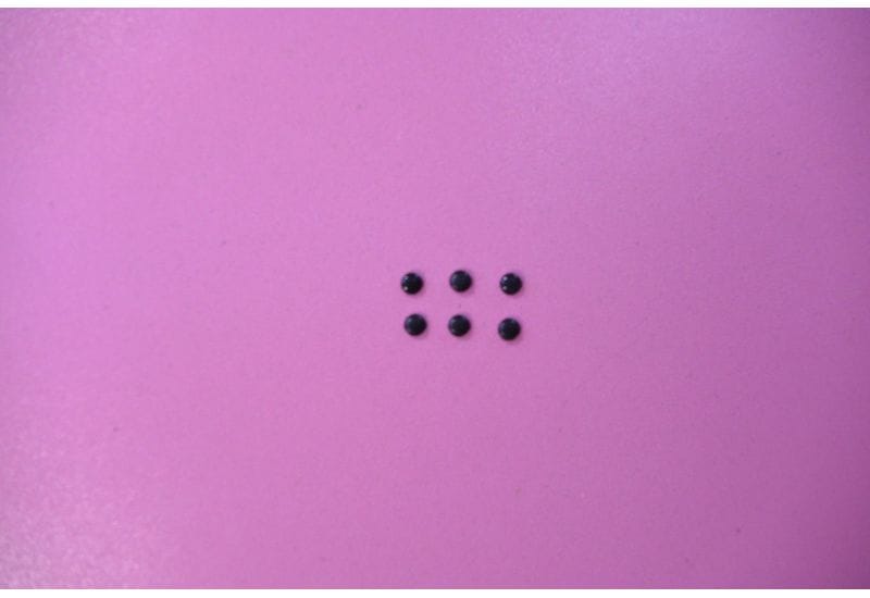 Asus K50AF Резиновые заглушки рамки матрицы 6 штук (цвет черный)