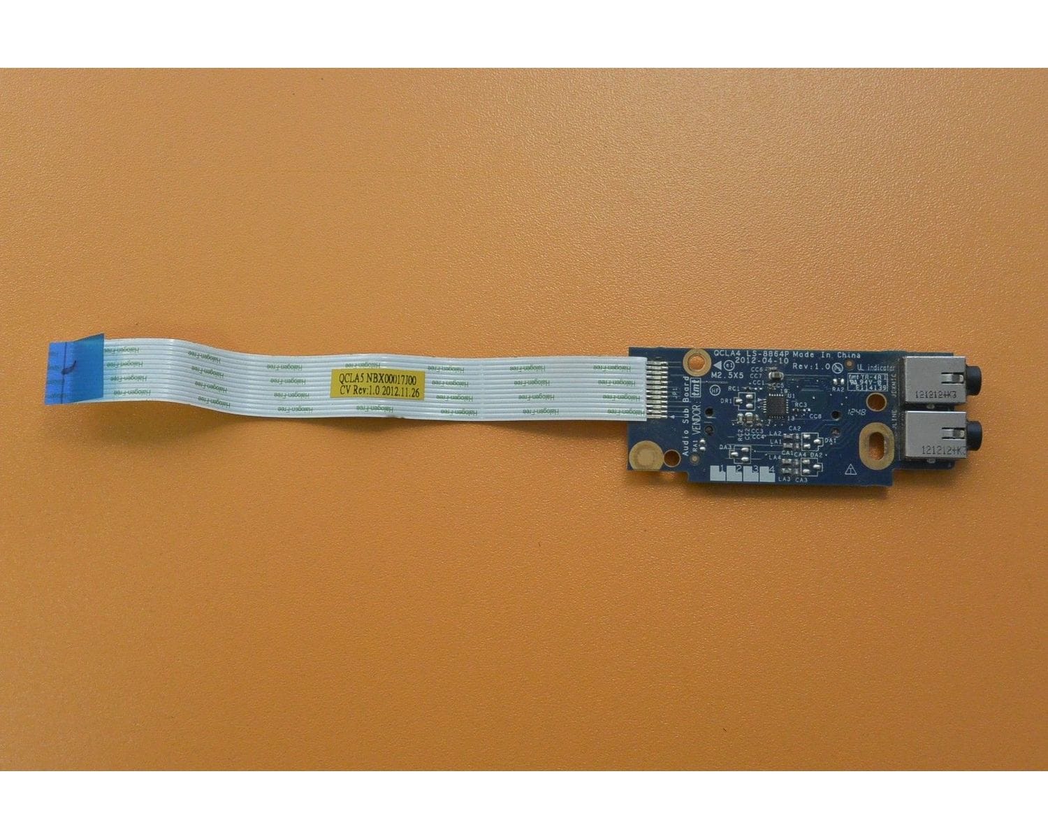 SAMSUNG NP365E5C 350E серии плата с портами аудио и картридер с кабелем LS-8864P
