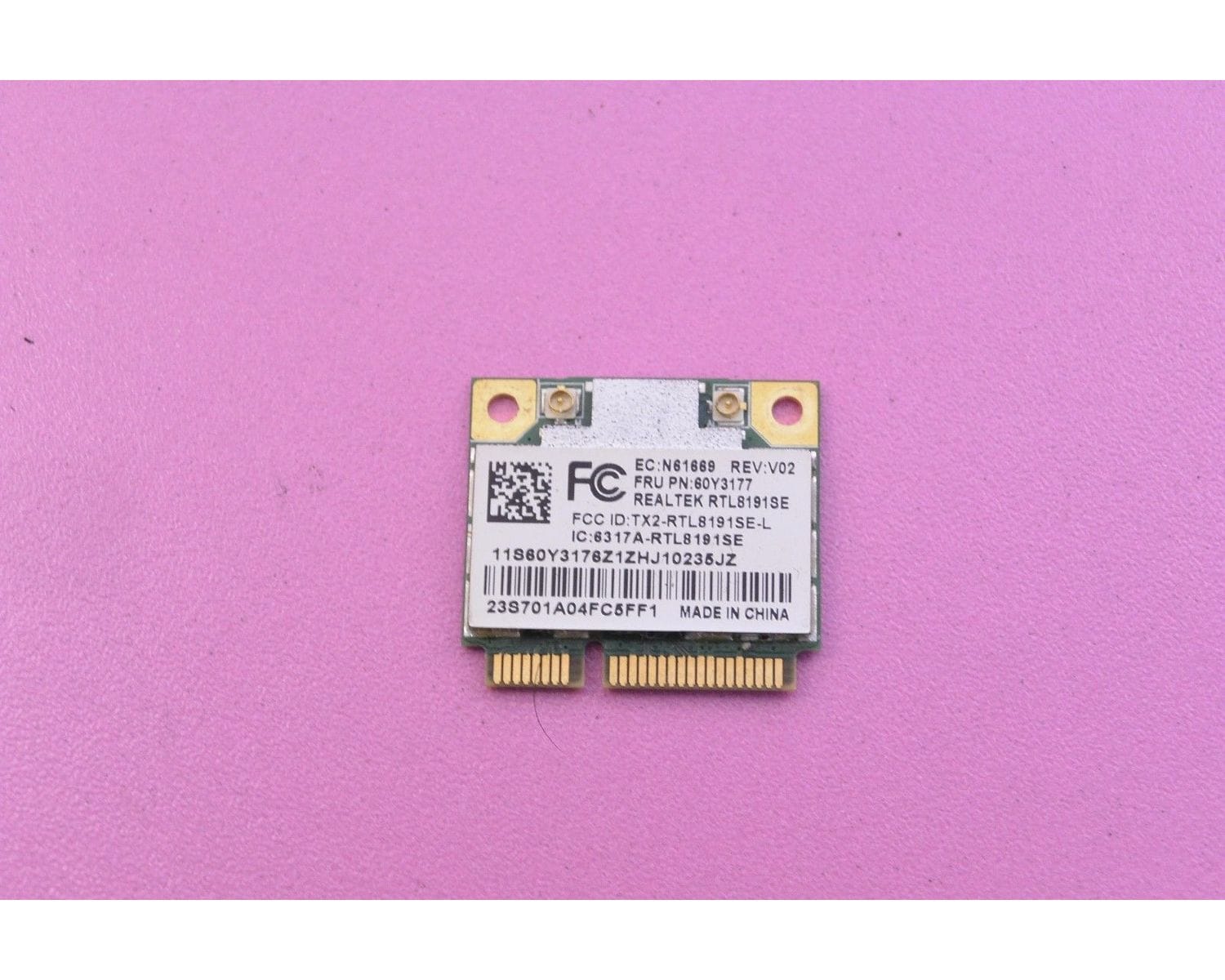 Lenovo SL510 WiFi Wireless карта 60Y3177 RTL8191SE