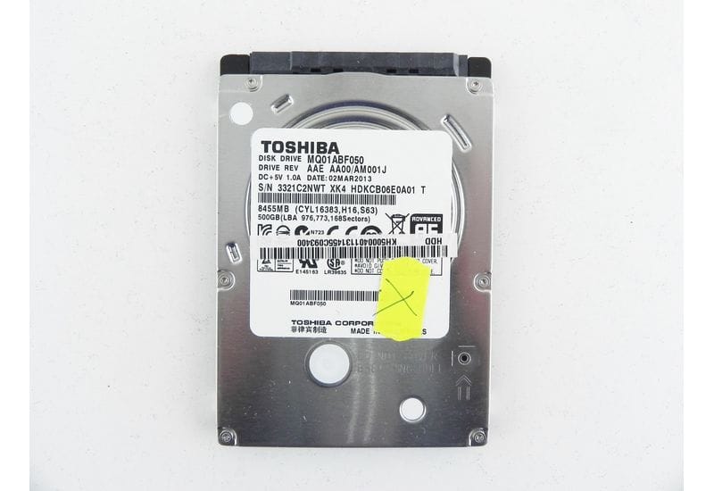 Toshiba MQ01ABF050 500GB 2.5" SATA HDD жесткий диск На Запчасти, Не рабочий