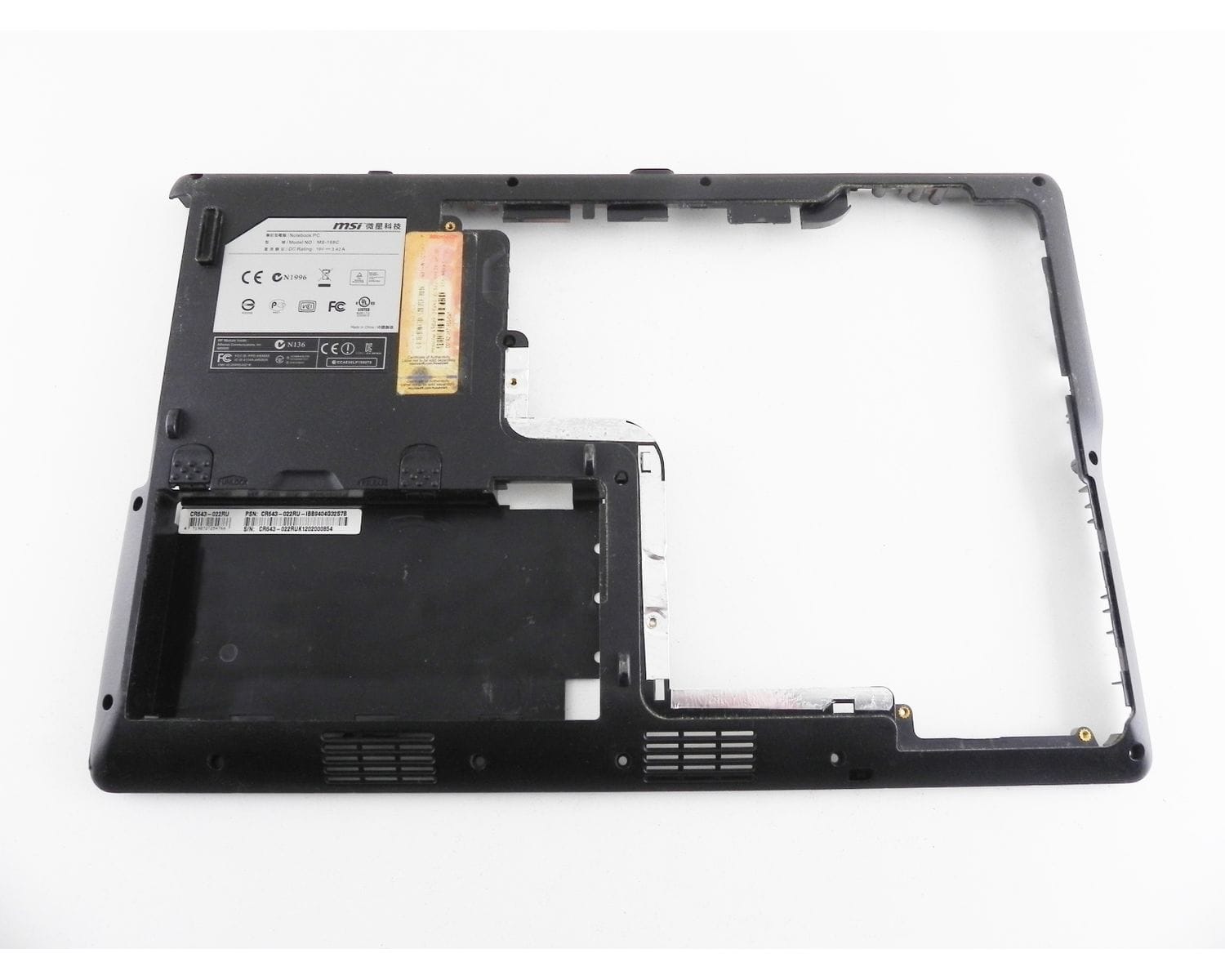 MSI CR643 MS-1686 15.6" нижняя часть корпуса 681D214SE0C1131240