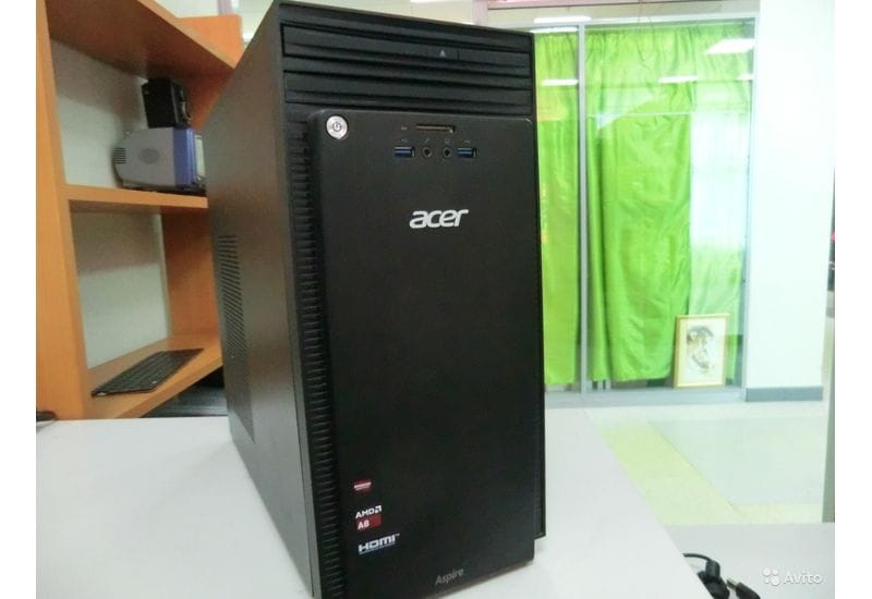 Системный блок Acer 4 ядра 8Gb R7-240 рабочий