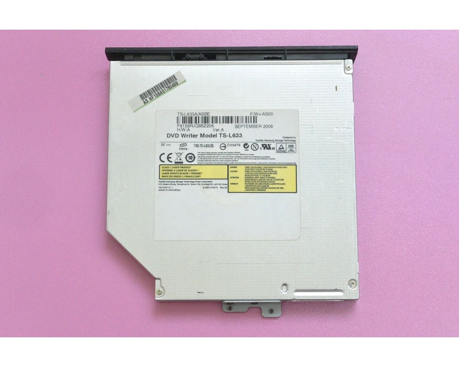 ASUS51V Sata CD/DVD привод с панелькой TS-L633