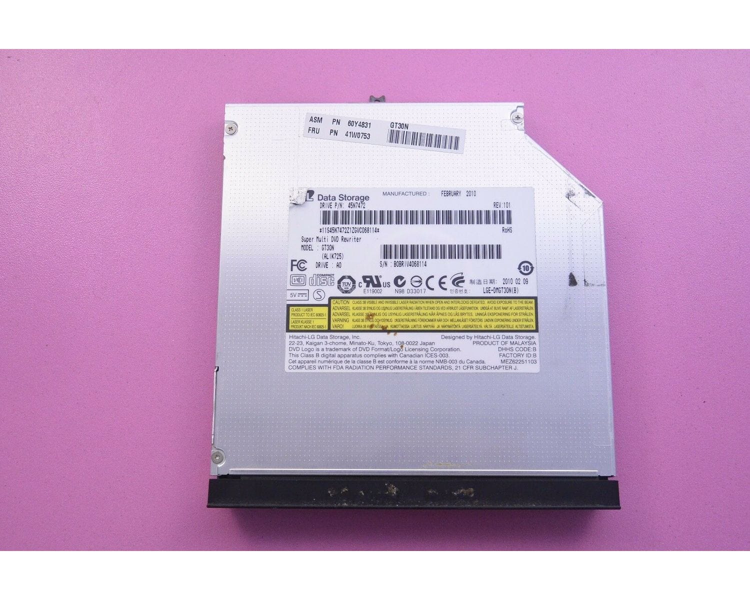Lenovo SL510 CD/DVD привод с панелькой