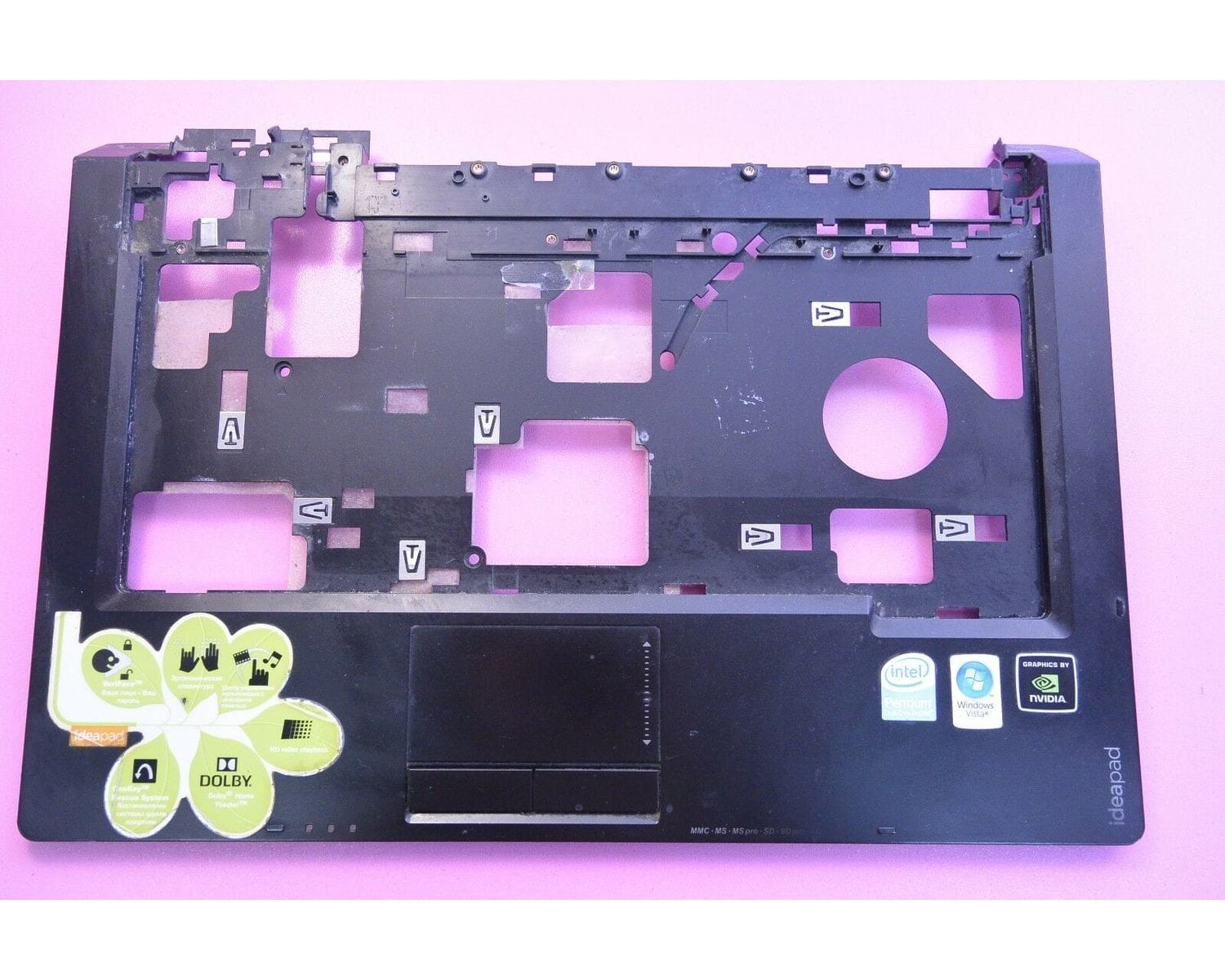 Lenovo IdeaPad Y430 14.1" Крышка Палмрест, Тачпад без клавиатуры Верхняя крышка FA040000100